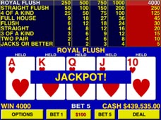 Les variantes du video poker